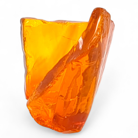 Ruby Amberina Art Glass Cullet Glowing Uranium Slag Glass #4GS86 - Picture 3 of 7